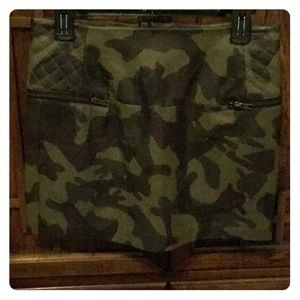 Sam Edelman mini Vegan Leather skirt.